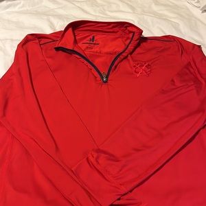 CLEVELAND INDIANS “Old School” Johnnie-O Brand Pullover. Red w Navy! XL! $35